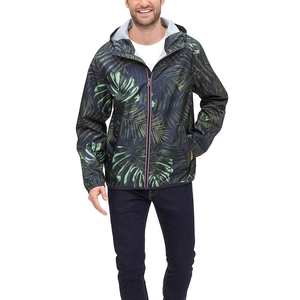 <b>Windbreaker</b> Jackets Men and Women Spring Sun Protection Quick Dry Waterproof Jacket Breathable Rainproof Zipper Print Fabric - Product Image 1