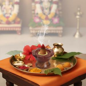 Wooden incense burner Hot Selling Brown Polished Incense Burner Acacia Wood Holder Handmade Natural Religious Use Home <b>decor</b> - Product Image 4