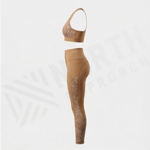 Sports Seamless Workout Clothing Women <b>Extra</b> <b>Large</b> Gym Fitness Set Yoga Suit Logo Waist Ladies Activewear Apparels Top - Product Image 3