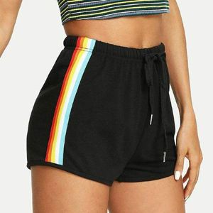 Custom Logo <b>Women</b> Yoga <b>Shorts</b> OEM Nylon Fabric Stretch High Waist Fitness Gym <b>Shorts</b> Manufacturer Supplier 100% Polyester - Product Image 5