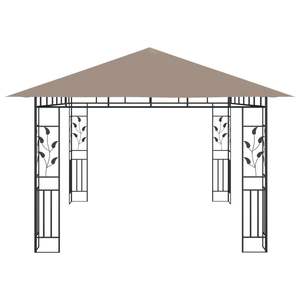 Toldo y Gazebo Color Taupe de 13.1'x9.8'x9' con Mosquitera, 0.6 Oz/ft, 13.1'x9.8'x9' - Product Image 4