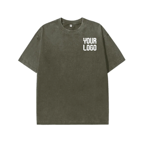 T-shirt Homme Oversize Y2K Hip Hop Vintage Tie-Dye Délavé Rétro Épaules Tombantes Style Gothique Streetwear - Product Image 5