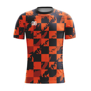 เสื้อกรรมการฟุตบอลสั่งทำราคาส่ง เสื้อฟุตบอลโพลีเอสเตอร์ 100% ชุดทีมฟุตบอลสำหรับผู้ใหญ่ ปรับแต่งได้เต็มที่ - Product Image 1