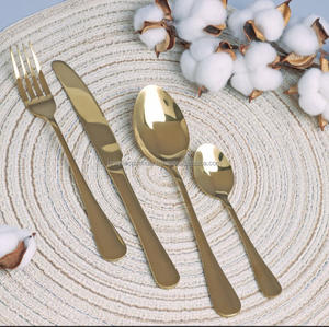 ช้อนและส้อมมีดสแตนเลสมีด้ามจับดีไซน์เรียบง่ายสำหรับช้อนกาแฟและชา - Product Image 1