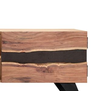 Supporto TV in legno massello 55.1 Acacia "x 11.8" x 17.7" - Product Image 6