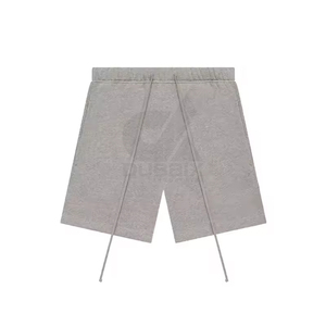 กางเกงขาสั้นผู้ชายผ้าฝ้ายคุณภาพสูง เนื้อหนา ทนทาน เอวยางยืด 1.1 นิ้ว สไตล์ลำลอง สีพื้น เป็นมิตรต่อสิ่งแวดล้อม แบรนด์ Fear Of Hip Hop God - Product Image 1