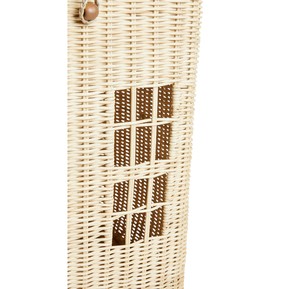 Natural Rattan <b>Storage</b> <b>Basket</b> <b>Rectangle</b> Shape Dust Prevention Eco-Friendly Rustic Style for Laundry <b>Storage</b> - Product Image 2