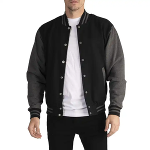 Veste universitaire pour homme 2023, nouvelle collection, grandes poches, manches en laine épaisse, motif géométrique, à capuche, grande taille, streetwear d'hiver - Product Image 3