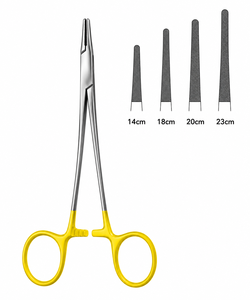 Porte-aiguille vasculaire Hegar avec inserts TC |   Acier inoxydable de qualité supérieure - Product Image 1