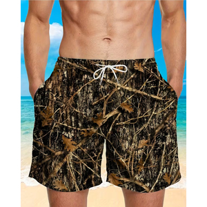 Shorts en toile pour homme 2026 High Street, imprimé camouflage Real Tree intégral, coupe-vent, respirant, décontracté et sportif - Product Image 3