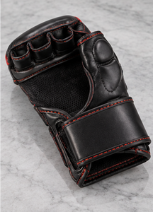ถุงมือ MMA ถุงมือฝึกซ้อม MMA ถุงมือ MMA แบบมีแผ่นรอง ถุงมือกีฬา MMA ถุงมือฝึกซ้อม MMA ถุงมือ MMA แบบปรับได้ ถุงมือ MMA แบบตีนตุ๊กแก - Product Image 6