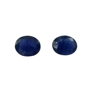 Zafiro ovalado facetado de 9x7 mm, 2 piezas, 3.78 quilates, piedra preciosa, exportador mayorista de la India. - Product Image 5
