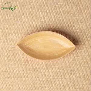 Bol en bambou tressé éco-responsable, d'inspiration végétale, au design classique moderne, avec finition laquée bicolore - Product Image 2