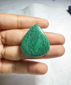 Jade natural verde Paradise Cabochon, colgante de cristal suelto de diseño, gema para la fabricación de joyería curativa - Product Image 1