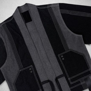 Wholesale Custom OEM Women's Safari Denim <b>Jackets</b> Flare Sleeve Basic V-shaped Open <b>Patched</b> 100% Cotton Summer Breathable Knitted - Product Image 3