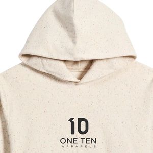 Sweat-shirt à capuche en molleton coupe décontractée, couleur naturelle mouchetée, en mélange de coton doux, pull à capuche décontracté, chaud, unisexe, streetwear - Product Image 5