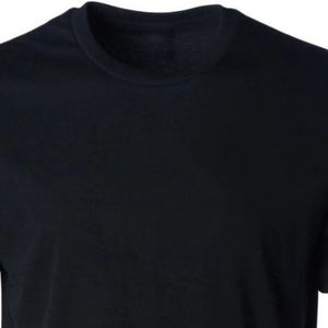 T-shirt noir pour homme, col rond, manches courtes, coton doux, décontracté, basique, léger, respirant, pour l'été, à porter tous les jours, personnalisable - Product Image 4