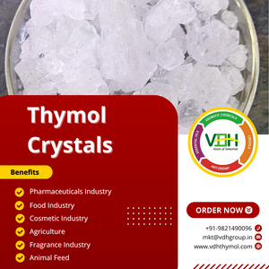 ผลึกไทมอลบริสุทธิ์ VDH (Ex Meta Cresol) ความบริสุทธิ์ 99% เกรดอุตสาหกรรม อาหาร เครื่องสำอาง ได้รับการรับรองมาตรฐาน ISO9001 อายุรเวท อาจเวน - Product Image 3