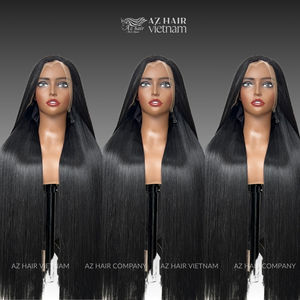 Vente en gros Perruques cheveux humains lisses en os HD dentelle transparente SDD Vietnam perruques cheveux bruts vietnamiens lisses et soyeux perruque sans colle - Product Image 6