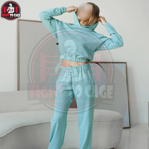 Buen Proveedor, Novedad 2026, Ropa Casual Más Vendida, Sudadera Corta y Pantalones de Corte Holgado, Tallas Grandes, Chándal de Mujer de la Mejor Calidad - Product Image 3