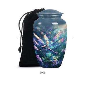 โกศบรรจุอัฐิขนาดใหญ่รูปแมลงปอสำหรับผู้ใหญ่ โกศสำหรับบรรจุอัฐิของผู้หญิงและผู้ชาย สำหรับงานศพและการตกแต่ง - Product Image 3