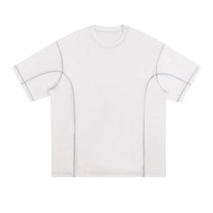 Camiseta de Hombre de Corte Cuadrado, 100% Algodón Orgánico, 280 g/m², Hombros Caídos, Estilo Oversize, Costuras en Contraste, Logotipo Personalizado Bordado e Impreso - Product Image 1