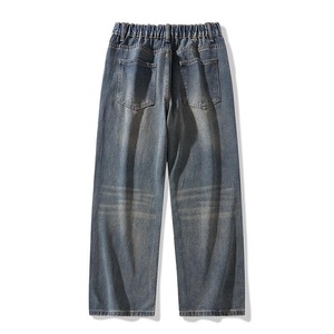 Jeans de cintura alta para hombre, de pierna recta, de mezclilla, de buena calidad y cómodos, a bajo precio, jeans de mezclilla oversize para hombre. - Product Image 5