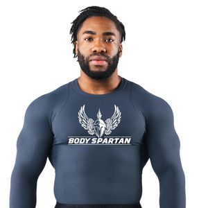 Men's Customizable Color Compression Long Sleeve Jersey Blank T-Shirt-Moisture <b>Wicking</b> Breathable Athletic Apparel Custom Logo - Product Image 2