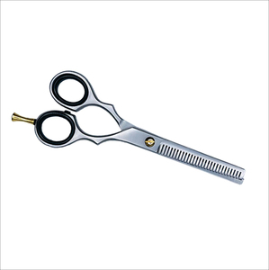 Ciseaux à effiler les cheveux en titane coloré avec repose-doigt fixe, bord tranchant, pour la coiffure et la beauté - Product Image 3