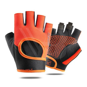 Nouveauté : Gants de cyclisme d'été personnalisés en cuir, demi-doigts, respirants, antidérapants, légers et écologiques - Product Image 5