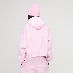 Sudadera con Capucha Oversize Rosa YOURBRAND, de Felpa de Algodón, Casual, Unisex, para Otoño - Product Image 3