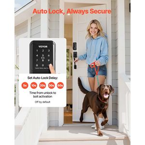 Set Maniglia Serratura Porta con Codici Utente Personalizzabili, Ingresso Senza Chiave, Touchpad Elettronico, Serratura Intelligente Automatica con Scheda IC - Product Image 4