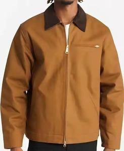 Chaqueta de Lona Impermeable y Cortavientos para Hombre, Estilo Urbano, con Cierre de Cremallera, Cuello Camisero, Tejido de Algodón Informal - Product Image 5