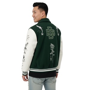 แจ็คเก็ตวาร์ซิตี้แบบสั่งทำพิเศษ พร้อมดีเทลปลายแขนแบบริบบิ้น และผ้าผสมขนสัตว์คุณภาพพรีเมียมเพื่อความสบาย เหมาะสำหรับใส่ลำลองหรือสตรีทแวร์ - Product Image 5