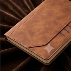 Carnet de notes A5 en velours de qualité supérieure Aurelux RE0530 avec pochette latérale, multicolore, journal professionnel, logo personnalisé, pour les professionnels de bureau - Product Image 4