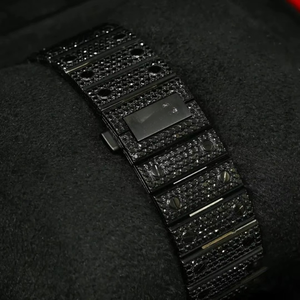 Style de luxe noir VVS Moissanite diamant glacé Hip Hop montre-bracelet automatique pour les vêtements de fête pour hommes au prix de fabrication - Product Image 4
