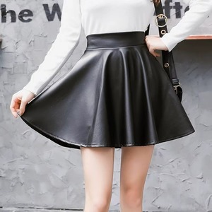 Jupe crayon décontractée en cuir véritable et 100 % coton pour femme, taille haute, longueur genou, service d'échantillons OEM/ODM, personnalisation en gros - Product Image 4
