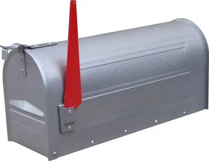 Étagère murale moderne en acier galvanisé, finition mate, pour décoration extérieure, style ferme, fixation sur poteau, OEM ODM - Product Image 1