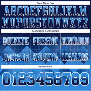 Camiseta de Fútbol Personalizada, Color Azul Polvo y Blanco, Malla Auténtica con Diseño de Bandera Cuadrada en Degradado, Ropa Deportiva Transpirable de Alta Calidad - Product Image 3