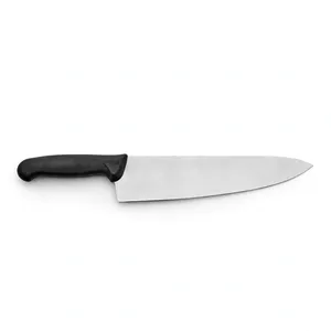 Cuchillo de Chef de 10 Pulgadas con Hoja Plateada y Mango Negro Texturizado, Herramienta de Cocina para Cortar Verduras, Rebanar Frutas y Preparar Comidas - Product Image 2