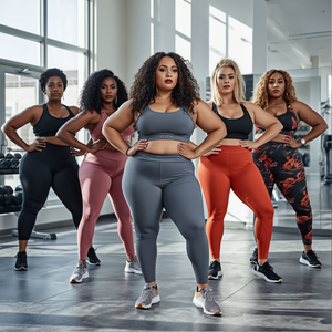 Ensemble de vêtements de sport pour femmes grandes tailles, vêtements de fitness extensibles, vêtements de yoga, vêtements de sport confortables, vêtements de sport OEM, vente en gros - Product Image 2