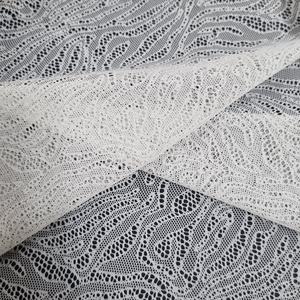 Tissu en dentelle extensible abstrait 147 cm, maille en nylon et élasthanne, respirant, doux, léger, couleur personnalisée pour lingerie et mode - Product Image 4