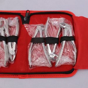 Juego de Fórceps para Extracción Dental, 7 Piezas, Acero Inoxidable, Instrumentos Quirúrgicos Manuales, Certificación CE Clase II - Product Image 4