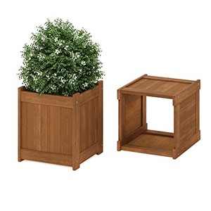 Vases et pots à fleurs en bois de teck, fabrication sur mesure, vente en gros |   Aqdus Saleem Inde - Product Image 4