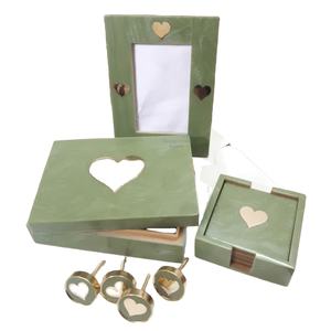 Elegant Handmade Resin Inlay Photo <b>Frame</b> with <b>Brass</b> Floral Accents Vintage Inspired Mdf <b>frames</b> Decor for Timeless Memories - Product Image 5