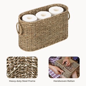 Panier de rangement pour papier toilette StorageWorks, panier de rangement artisanal, vente en gros, écologique, fabriqué au Vietnam - Product Image 5