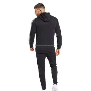 Survêtements pour hommes, panneau latéral uni, pull oversize, blanc, 100% coton molletonné, lavé à l'acide, survêtements pour hommes, survêtement personnalisé pour hommes - Product Image 2