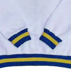 Sweat-shirt personnalisé à col rond en polaire unie polyester/coton, bleu et jaune, à manches longues, pour la sororité Sigma Gamma Rho, faible MOQ - Product Image 3