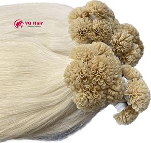 Extensiones de cabello virgen Utip, máquina de cabello humano vietnamita recto, trama doble, recto Natural en grado teñido de Color 613 - Product Image 3