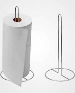 Gold Metal Freestanding <b>Paper</b> Towel <b>Holder</b> Modern Tissue <b>Roll</b> Stand for Bathroom Countertop - Product Image 3